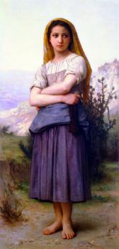 William-Adolphe Bouguereau : The Knitter